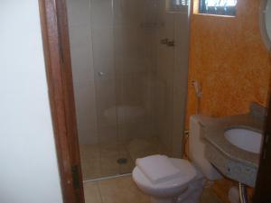 Koupelna v ubytování Hotel Rafeli