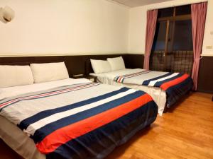 Letto o letti in una camera di 知本溫泉の旅宿