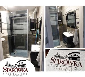 Koupelna v ubytování STARÓWKA Apartament Stare Tychy