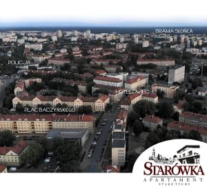 Nespecifikovaný výhled na destinaci Tychy nebo výhled na město při pohledu z apartmánu
