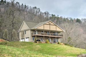 a large house on top of a hill at Mountain-View Franklin Retreat: Near Hiking! in Franklin
