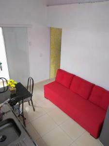 Χώρος καθιστικού στο Apartamento zona sul de Ilhéus próximo a praia