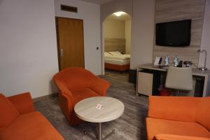TV a/nebo společenská místnost v ubytování Hotel Kastanienhof