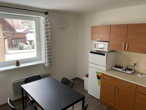 Kuchyň nebo kuchyňský kout v ubytování Apartmány Viktorka + 21 fotografií