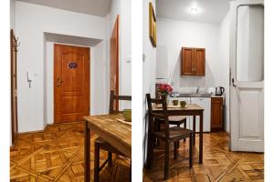 Kuchyňa alebo kuchynka v ubytovaní Krakow For You Budget Apartments