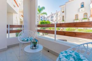 Balkón nebo terasa v ubytování Renteando Albir Apartments