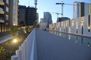 O edifício onde o apartamento está situado