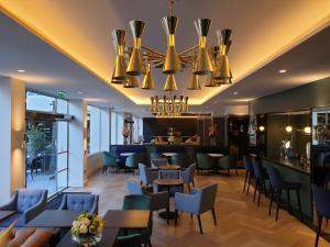 Et sittehjørne på The Eliott Hotel