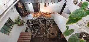 an overhead view of a clock in a building at Hotel Posada Spa Antigua Casa Hogar in Taxco de Alarcón