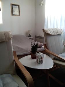 Uma área de estar em Citadela