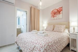 Posteľ alebo postele v izbe v ubytovaní EXCLUSIVO APT 2 HAB-2 BAÑOS-LUMINOSO ↑ CALIDADES