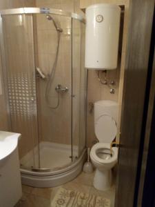 Koupelna v ubytování Apartman Leo