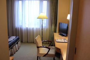 TV a/nebo společenská místnost v ubytování Grand Hotel Hakusan