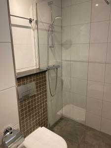 Koupelna v ubytování Hotel De Weyman