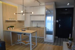 Kuchyňa alebo kuchynka v ubytovaní Last Floor Apartment - Krakow City Center close to Old Town