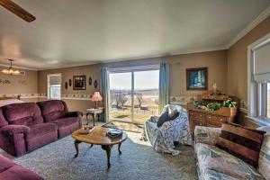 a living room with a couch and a table at Scenic New Holland Hideaway 13 Mi to Lancaster! in New Holland
