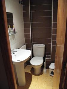 Kúpeľňa v ubytovaní Pension Colón