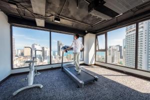 Fitness centrum a/nebo fitness zařízení v ubytování Ivy Hotel Nha Trang
