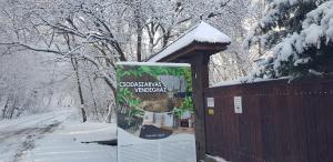 Csodaszarvas Vendégház during the winter