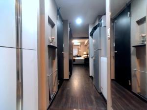 Kuchyň nebo kuchyňský kout v ubytování Le Tour Hotel Akihabara Ekimae 楽途ホテル秋葉原駅前店