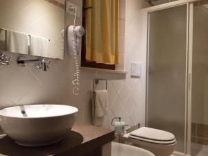 Koupelna v ubytování Hotel Il Caminetto