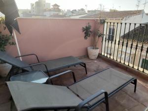 Balkon lub taras w obiekcie Del Parque Flats Central