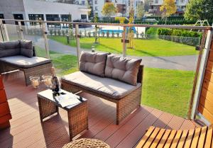 Posezení v ubytování Apartament C003 Polanki Park