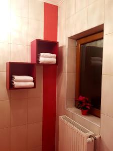 Koupelna v ubytování Apartament Fluturaș de Stâncă Comarnic