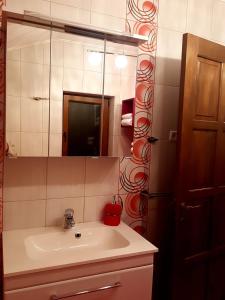 Koupelna v ubytování Apartament Fluturaș de Stâncă Comarnic