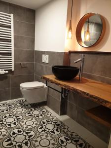 A bathroom at Pelikans Krone