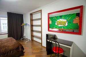 Posezení v ubytování Pop Art Hostel Rynok Sq