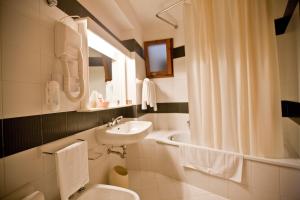 Koupelna v ubytování Hotel Moderno