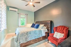 A bed or beds in a room at Lakefront Home with Private Dock-15 Mi to Walker