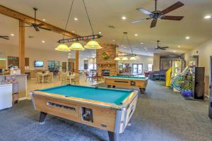 a billiard room with two pool tables in it at The Ridge Branson Condo with Pools and Golf Course! in Branson