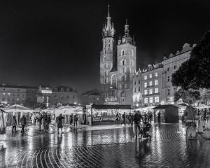 Výhľad na mesto Krakov alebo výhľad na mesto priamo z apartmánu