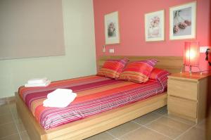 Ένα ή περισσότερα κρεβάτια σε δωμάτιο στο Casa Nuri de Rei La Pobla Tornesa