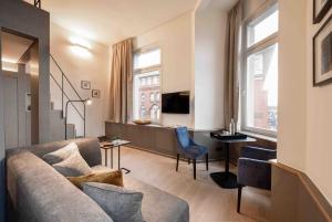 TV a/nebo společenská místnost v ubytování OBERDECK Studio Apartments - Adults only
