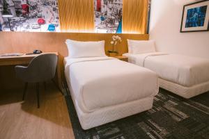 Postel nebo postele na pokoji v ubytování Indie Hotel Kuala Lumpur