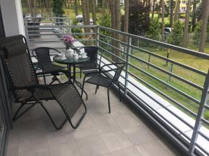 Balkón alebo terasa v ubytovaní Apartament RELAX