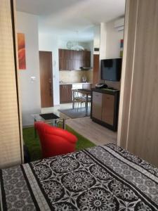 Kuchyň nebo kuchyňský kout v ubytování Apartmán Mery