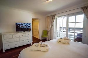 Postel nebo postele na pokoji v ubytování Bergkranz Apartments
