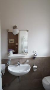 Koupelna v ubytování Hotel Arianna