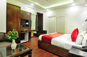 TV a/nebo společenská místnost v ubytování Hotel Yuvraj Deluxe