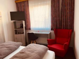 Postel nebo postele na pokoji v ubytování Pension Murhof + 5 fotografií