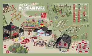 Plantegning af Ribasol Ski Park 5 pers, máx 4 adultos más niños