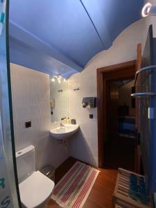 A bathroom at Apartamentos dúplex en Casa Rural Fundanal en Hoz de Jaca