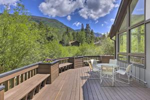 A balcony or terrace at Vail Condo with Mtn View Deck - Steps to Ski Shuttle
