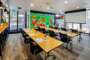 Mercure Bendigo Schaller餐厅或其他用餐的地方