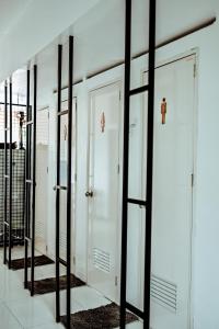 A bathroom at Island Brasserie Hostel