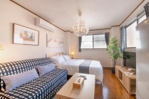 Posezení v ubytování Uhome Ueno Apartment 4